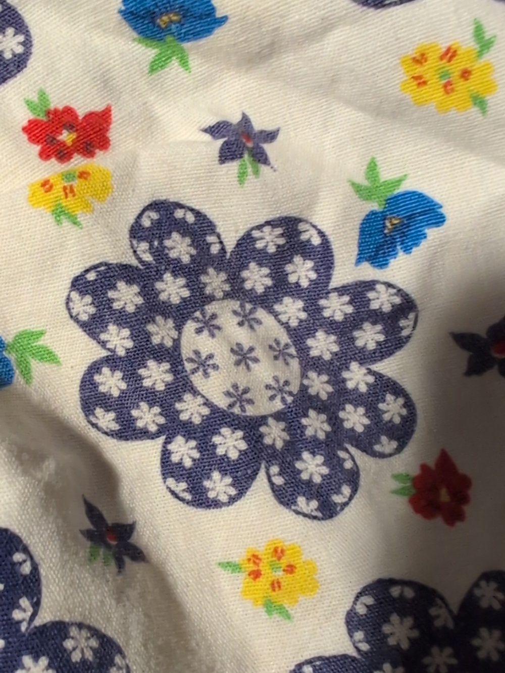 70s Vintage Multi Color Floral Print Toddler Swimsuit Ruffles Rare 4T - Picture 3 of 6